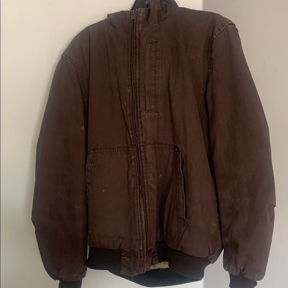 Lee Men's Dark Brown Bomber Jacket